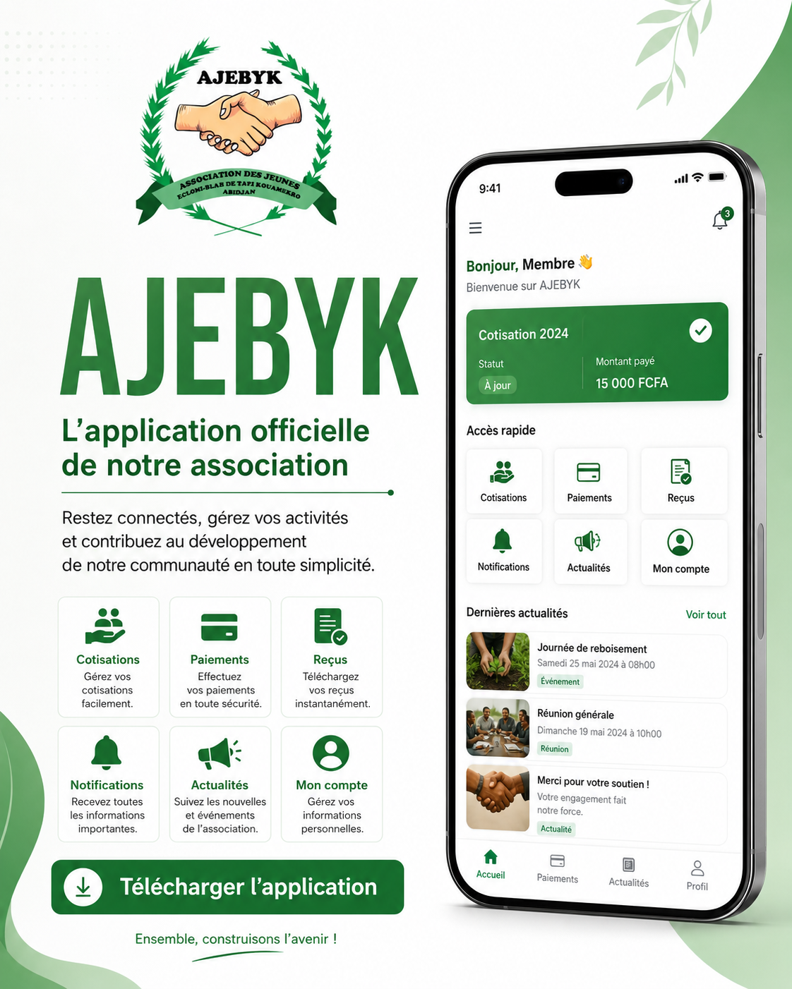 Application officielle AJEBYK
